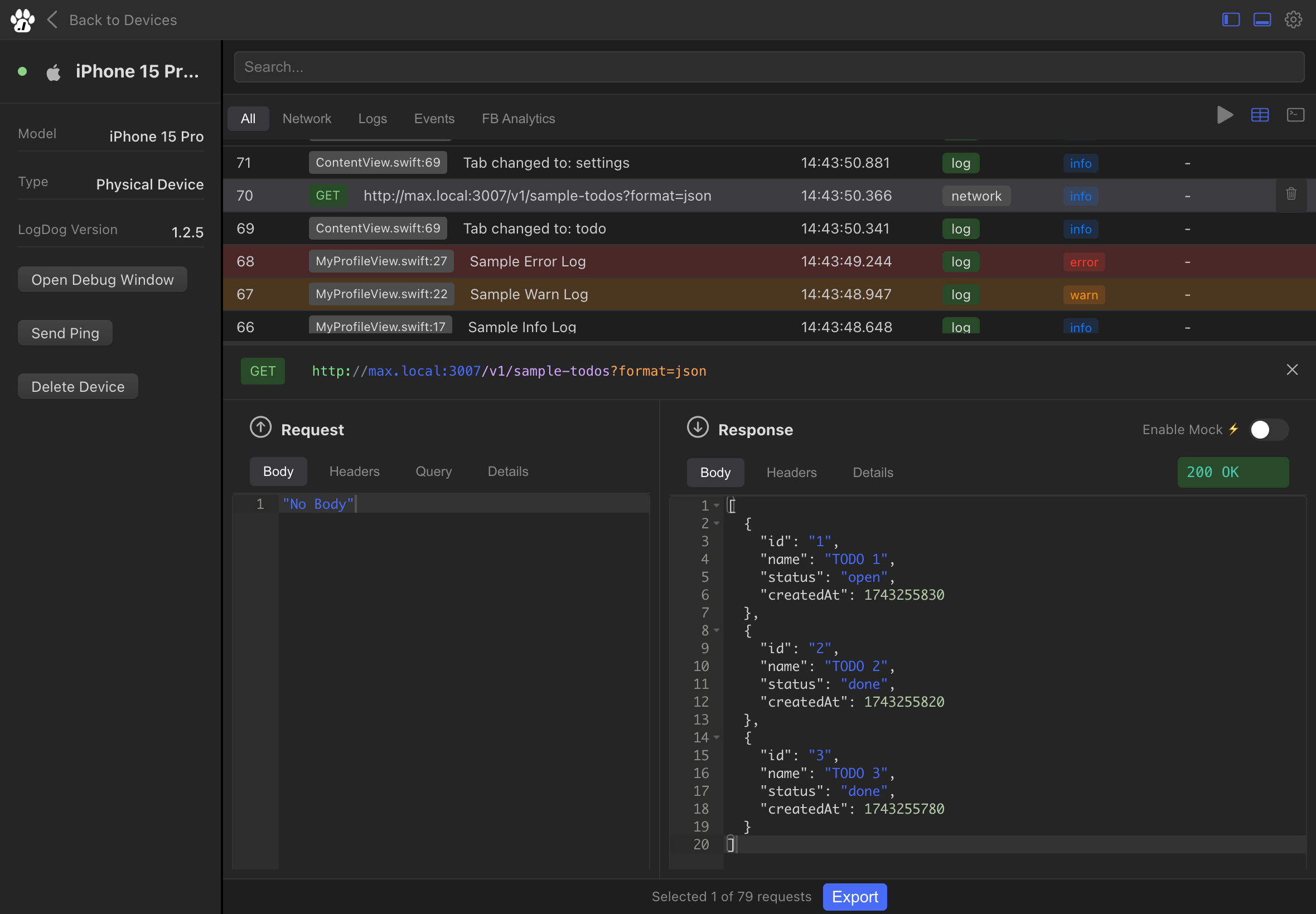 LogDog Dashboard