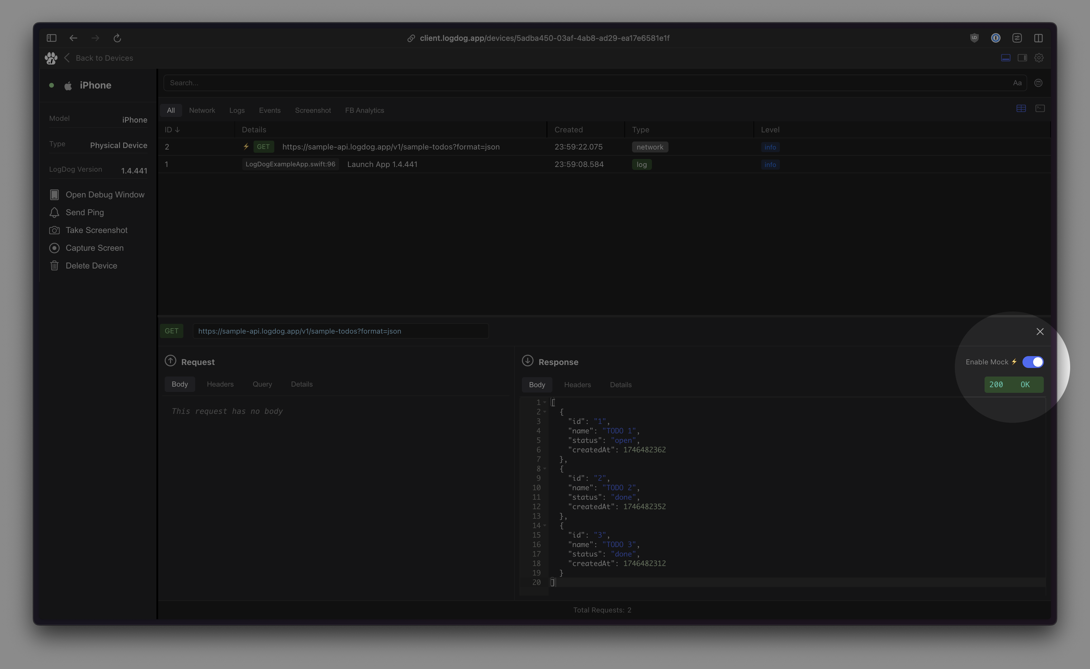LogDog Dashboard